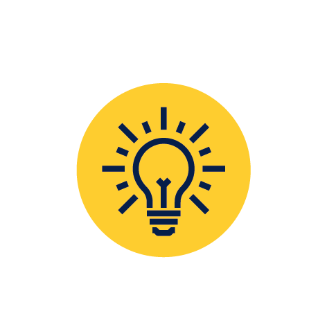 Idea żarówka rozwiązanie ikona