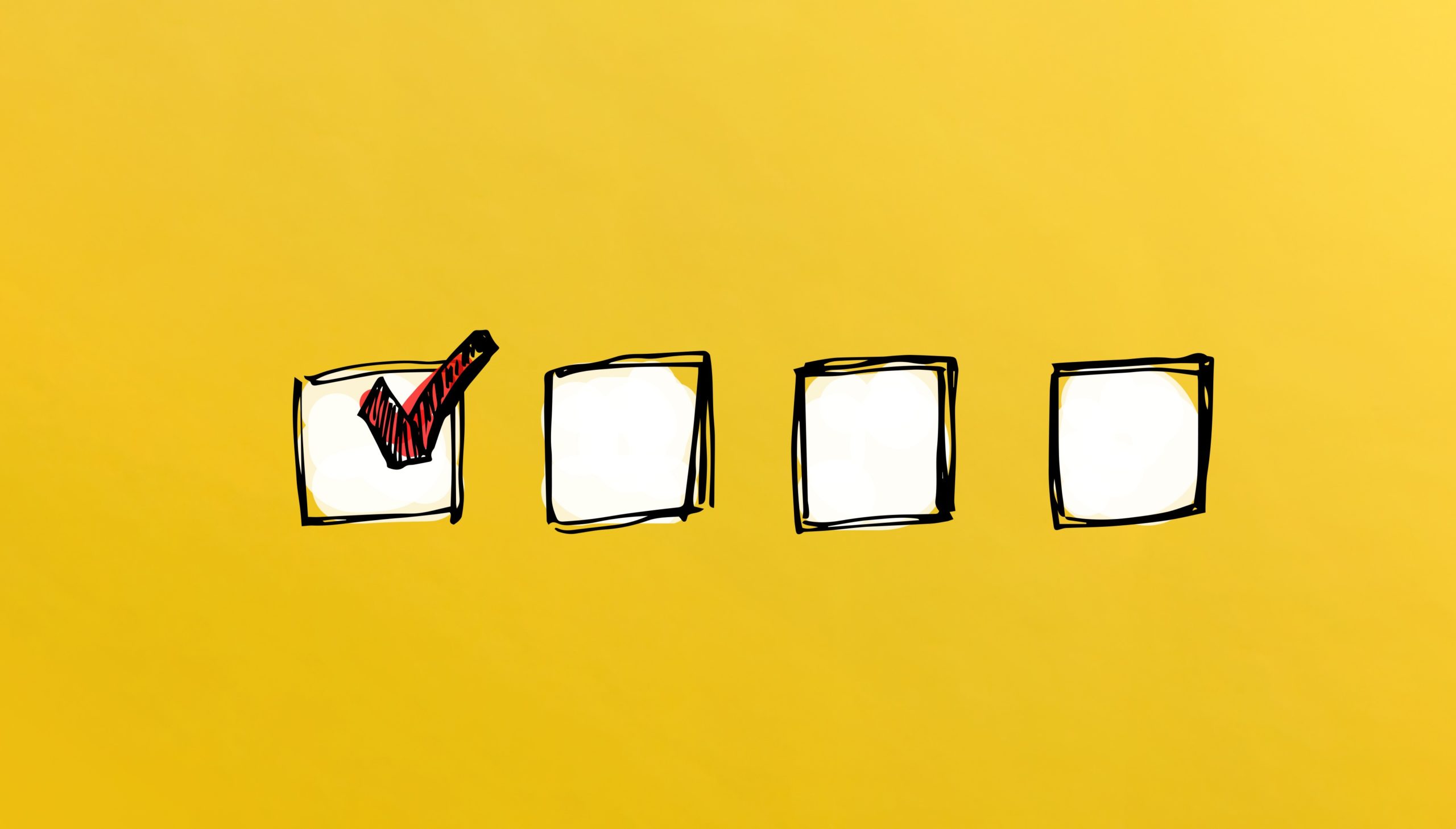 Checklista checkboxy